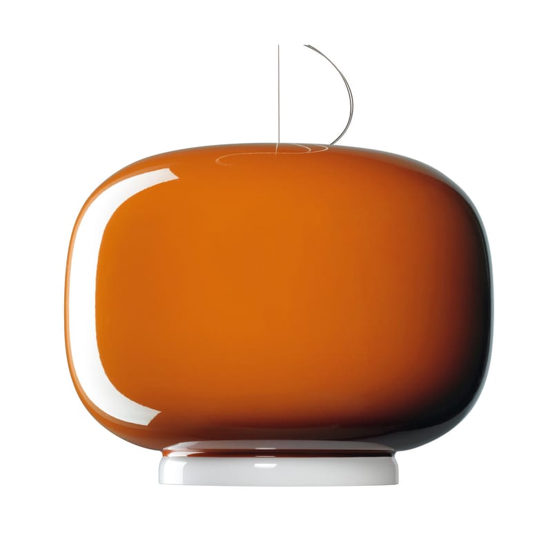 Illuminazione - Lampadari - Sospensione Chouchin vetro arancione modello n°1 - Foscarini - Arancione - vetro soffiato