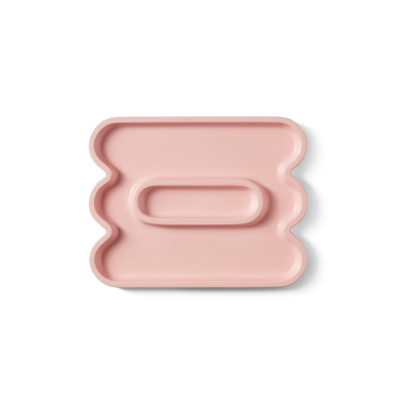 Décoration - Centres de table et vide-poches - Vide-poche Templo plastique rose / Résine - 15,5 x 19,8 cm - Octaevo - Rose - Résine