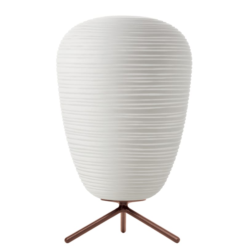 Luminaire - Lampes de table - Lampe de table Rituals 1 verre blanc / Ø 24 x H 40 - Foscarini - Variateur / Blanc - Verre soufflé bouche