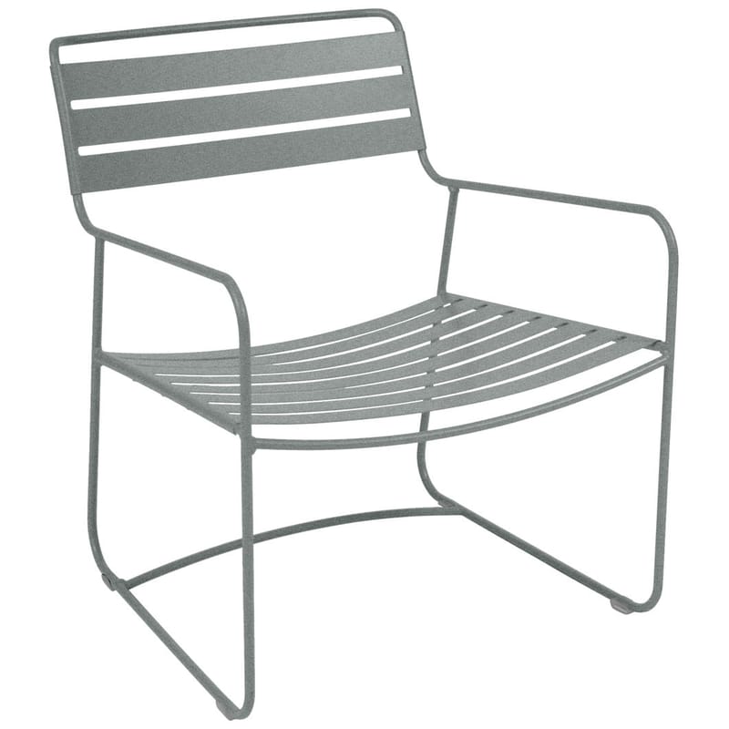 Möbel - Lounge Sessel - Lounge Sessel Surprising Lounger metall grau - Fermob - Lapilligrau - Stahl