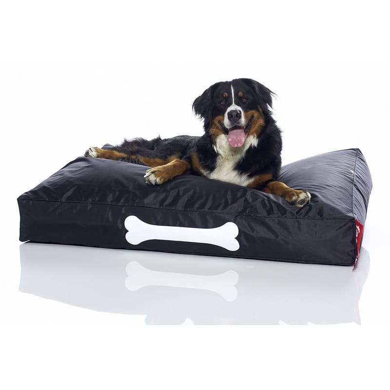 Furniture - Poufs & Floor Cushions - Doggielounge Large Pouf textile black For dogs - Fatboy - Black - Nylon fabric
