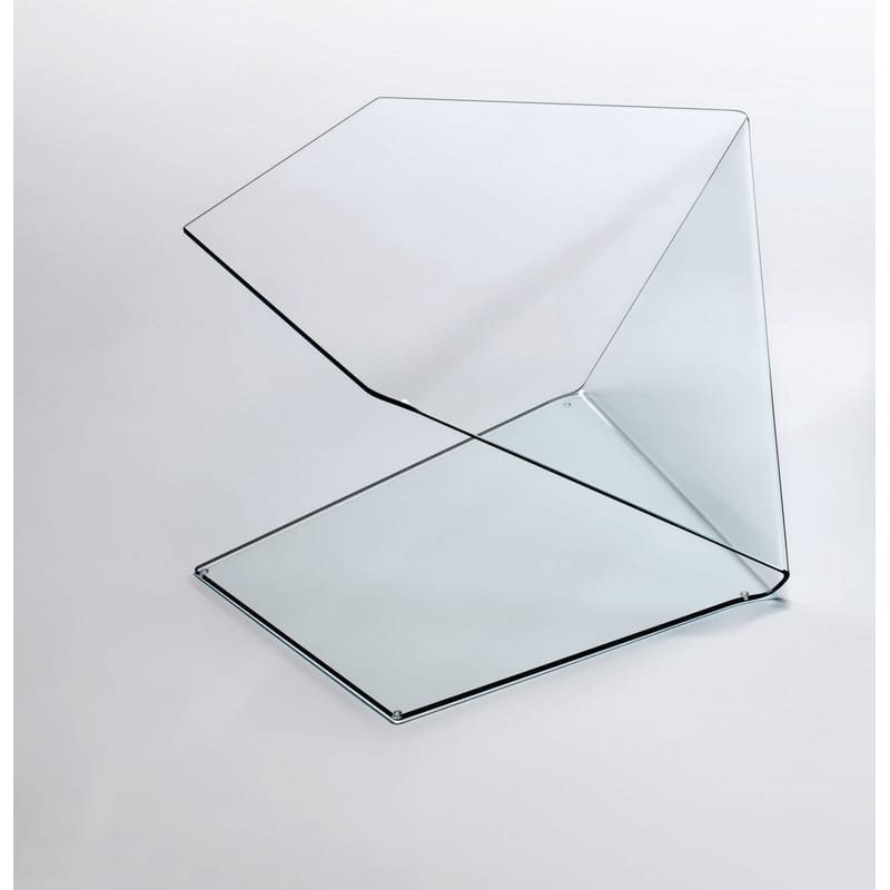 Mobilier - Tables basses - Table basse Harold et Maude verre transparent / modèle 1 - Glas Italia - Transparent - Cristal trempé