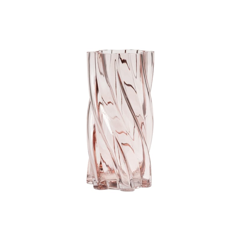 Décoration - Vases - Vase Marshmallow verre rose / Ø 12 x H 25 cm - & klevering - Rose / Ø 12 x H 25 cm - Verre