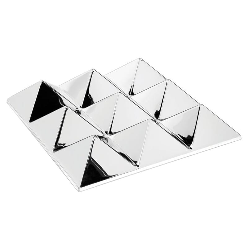 Furniture - Mirrors - Sculptures Wall mirror plastic material mirror 9 pyramids - Panton 1965 - Verpan - 9 pyramids - Silver / Mirror - PMMA
