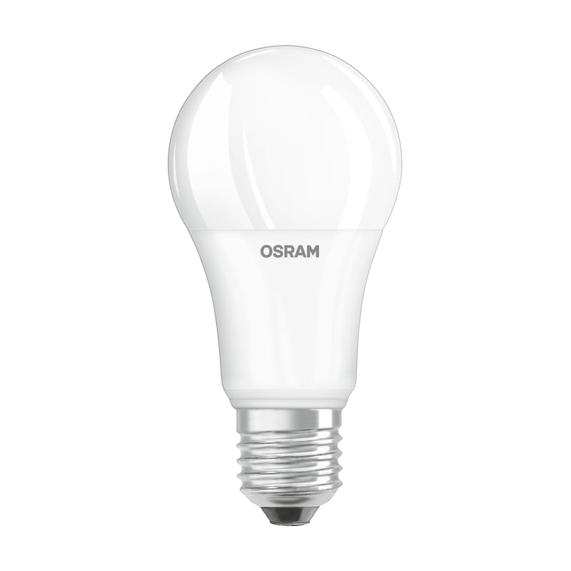 Luminaire - Ampoules et accessoires - Ampoule LED E27 avec radiateur  verre blanc / Standard dépolie - 13W = 100W  (2700K, blanc chaud) - Osram - 13W = 100W - Verre