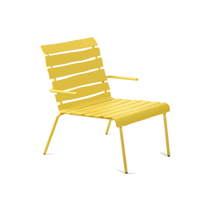 Mobilier - Chaises, fauteuils de salle à manger - Fauteuil bas Aligned métal jaune / By Maarten Baas - Aluminium - valerie objects - Jaune - Aluminium thermolaqué