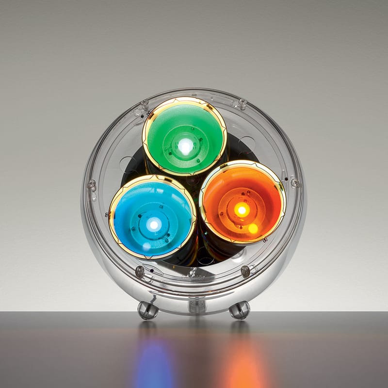 Luminaire - Lampadaires - Lampe à poser Yang LED plastique transparent / Variations de lumière naturelle - Bluetooth - Artemide - Transparent - Méthacrylate, Polycarbonate