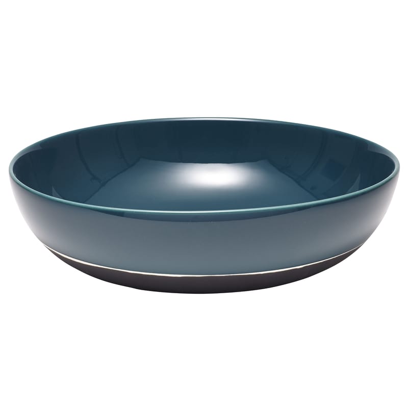 Table et cuisine - Saladiers, coupes et bols - Saladier Sicilia céramique bleu noir / Ø 33 cm - Maison Sarah Lavoine - Bleu Sarah - Grès peint et émaillé