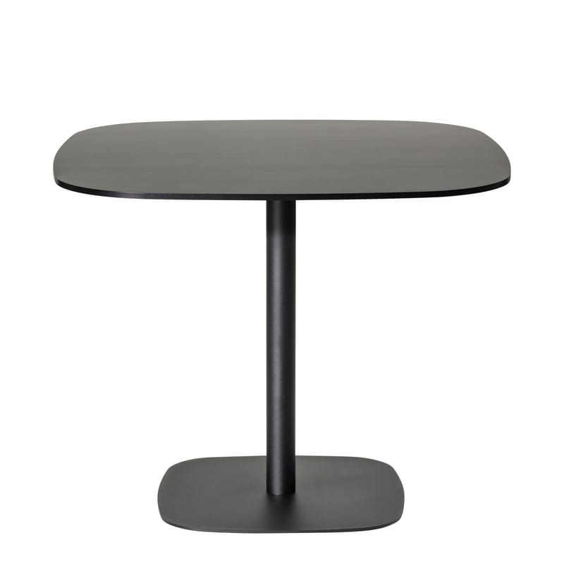 Mobilier - Tables basses - Table basse Nobis bois noir / 60x60 cm - H 56 cm - Offecct - Noir - 60x60 cm / H 56 cm - Contreplaqué compact, Métal laqué