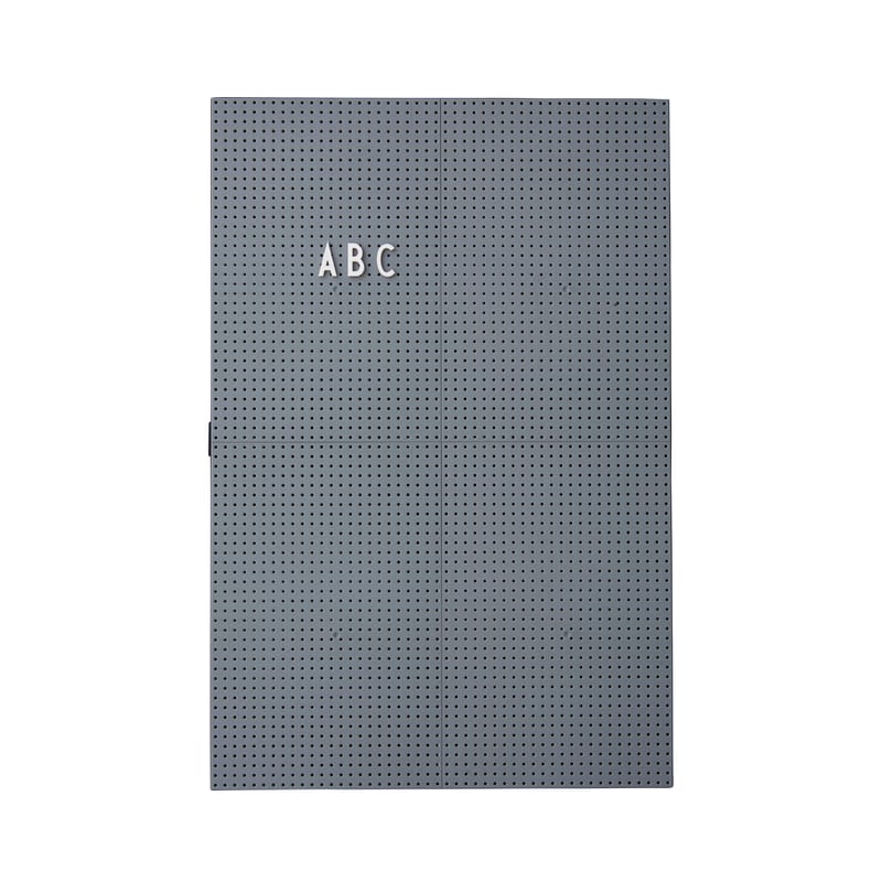 Décoration - Accessoires bureau - Tableau mémo A3 plastique gris / L 30 x H 42 cm - Design Letters - Gris foncé - ABS