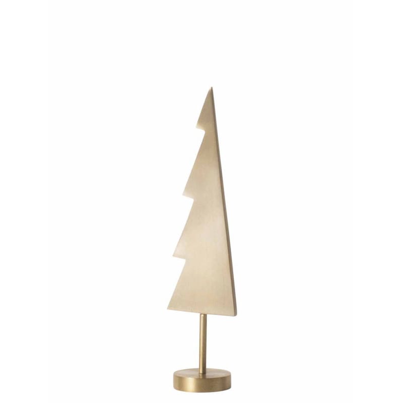 La boutique de Noël - Noël à tout prix - Décoration de Noël Tree Solid or métal / Sapin en laiton - H 15 cm - Ferm Living - Laiton - Laiton massif