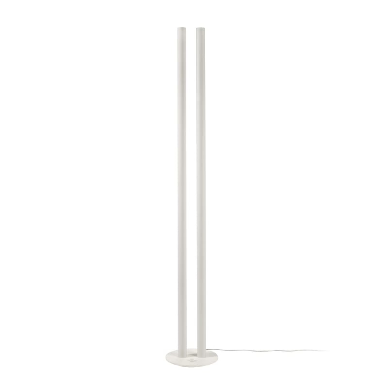 Luminaire - Lampadaires - Lampadaire L1 LED métal blanc / H 190 cm - valerie objects - Blanc - Aluminium