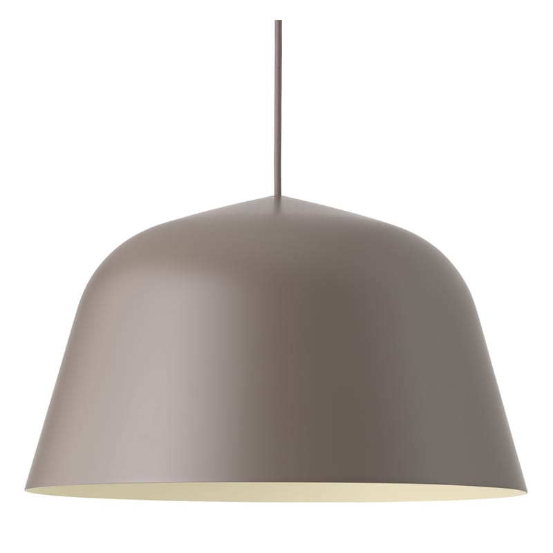Illuminazione - Lampadari - Sospensione Ambit metallo marrone grigio / Ø 40 cm - Muuto - Talpa - Alluminio