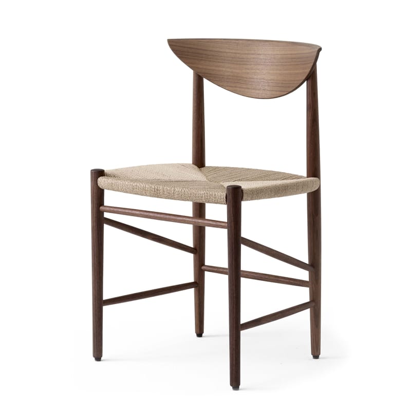 Möbel - Stühle  - Stuhl Drawn HM3 faser holz natur / (1956) - &tradition - Nussbaum - Nuss, geölt, Papierschnur