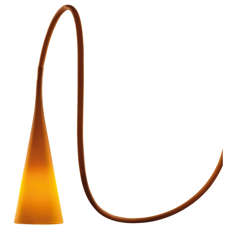 Luminaire - Lampes de table - Baladeuse Uto plastique orange - Foscarini - Orange - Polycarbonate, Silicone
