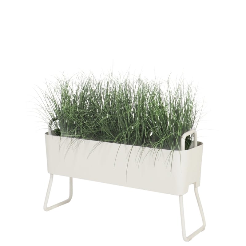 Jardin - Pots et plantes - Jardinière Greens Mini métal blanc / L 100 x H 46 cm - Maiori - Blanc - Aluminium laqué époxy