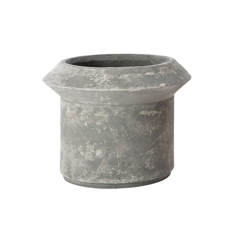 Jardin - Pots et plantes - Pot de fleurs Bulbi Lilium pierre gris / béton  / Ø 67 x H 52 cm - Ethimo - Gris carbone - Béton