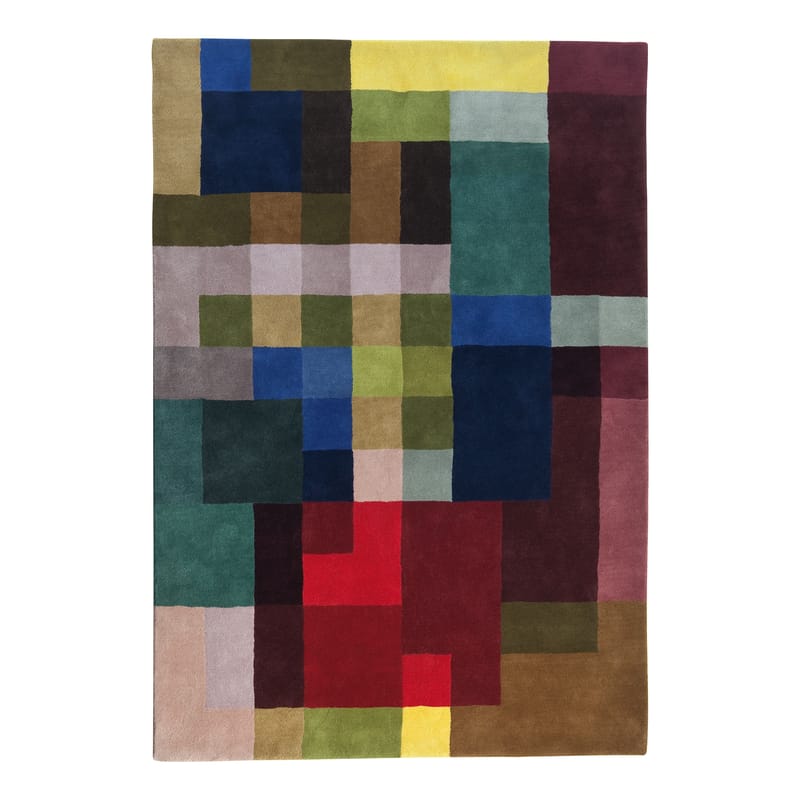 Decoration - Rugs - Mondrianesque 2 Rug textile multicoloured / Exclusivity - 200 x 300 cm - Nanimarquina - 200 x 300 cm / Multicolored - New-zealand wool