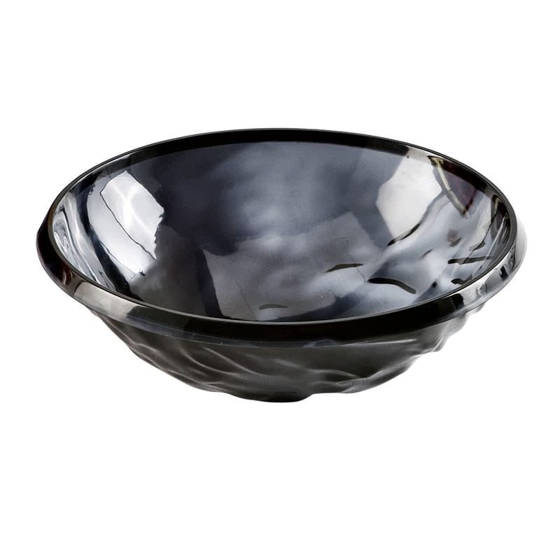 Tisch und Küche - Salatschüsseln und Schalen - Salatschüssel Moon plastikmaterial grau schwarz - Kartell - Rauch - PMMA