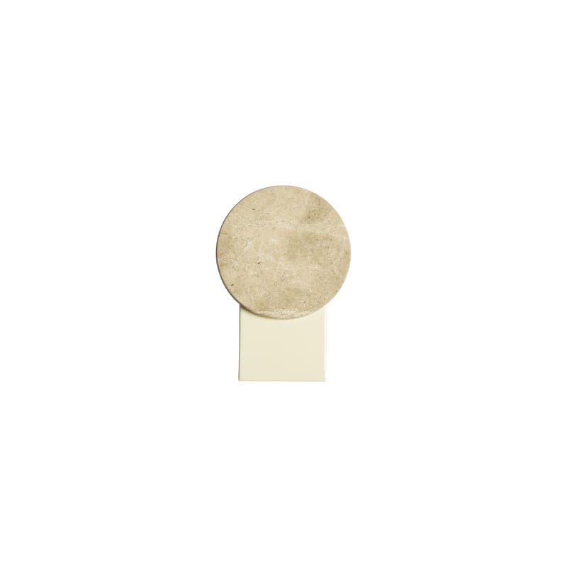 Luminaire - Appliques - Applique Laga pierre beige / Marbre - L 16 x H 23,5 cm - ENOstudio - Marbre beige / base beige - Acier, Marbre