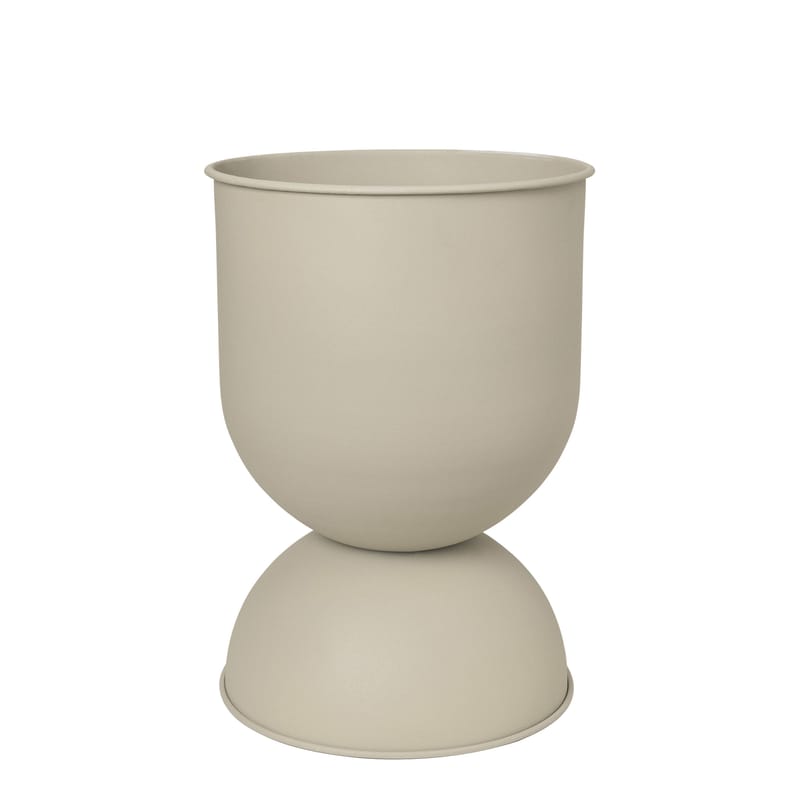 Blumentopf Hourglass Medium von Ferm Living - kaschmir beige 