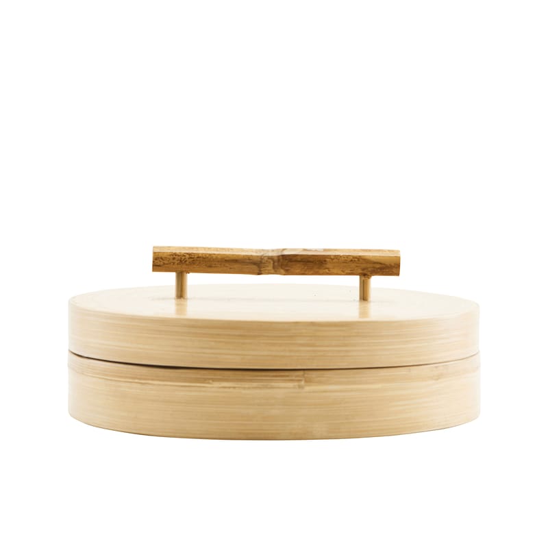 Table et cuisine - Boîtes et conservation - Boîte Bamboo bois naturel / Ø 20 x H 6 cm - House Doctor - Ø 20 x H 6 cm - Bambou