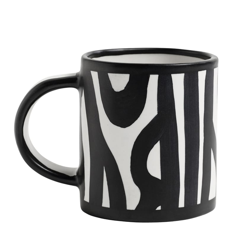 Table et cuisine - Tasses et mugs - Mug Wood céramique blanc / Dipinto a mano - Hay - Blanc - Grès émaillé