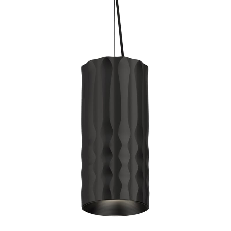 Luminaire - Suspensions - Suspension Fiamma métal noir / Ø 13 cm - Artemide - Noir - Métal