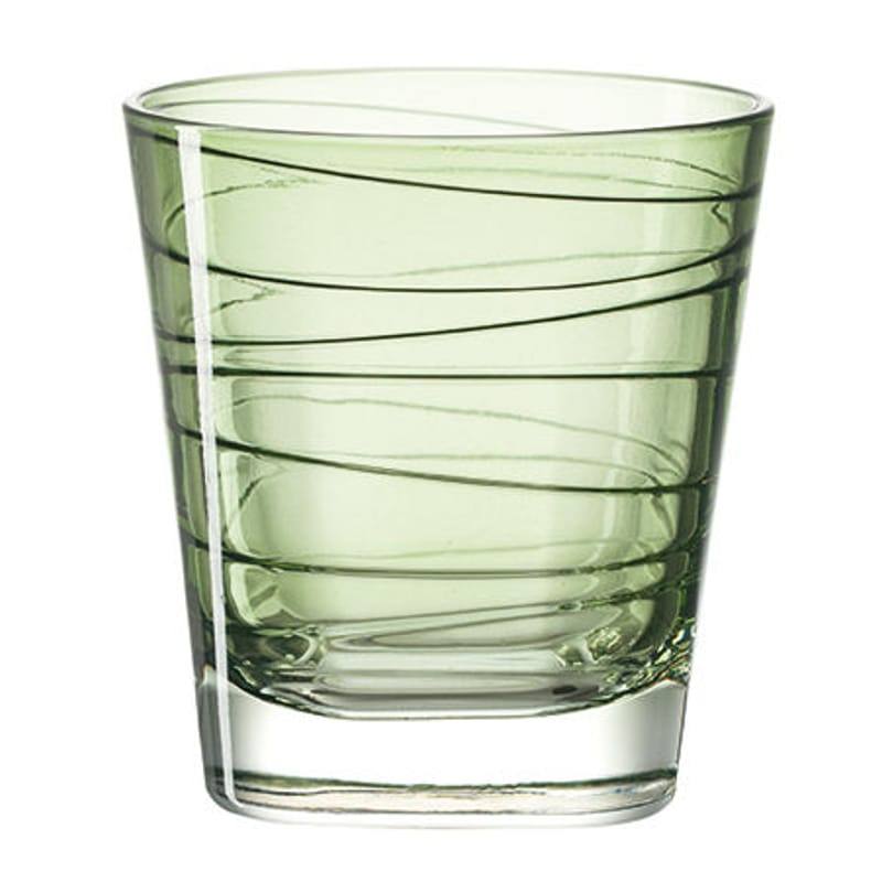 Table et cuisine - Verres  - Verre à whisky Vario verre vert / H 9 cm - Leonardo - Vert - Verre