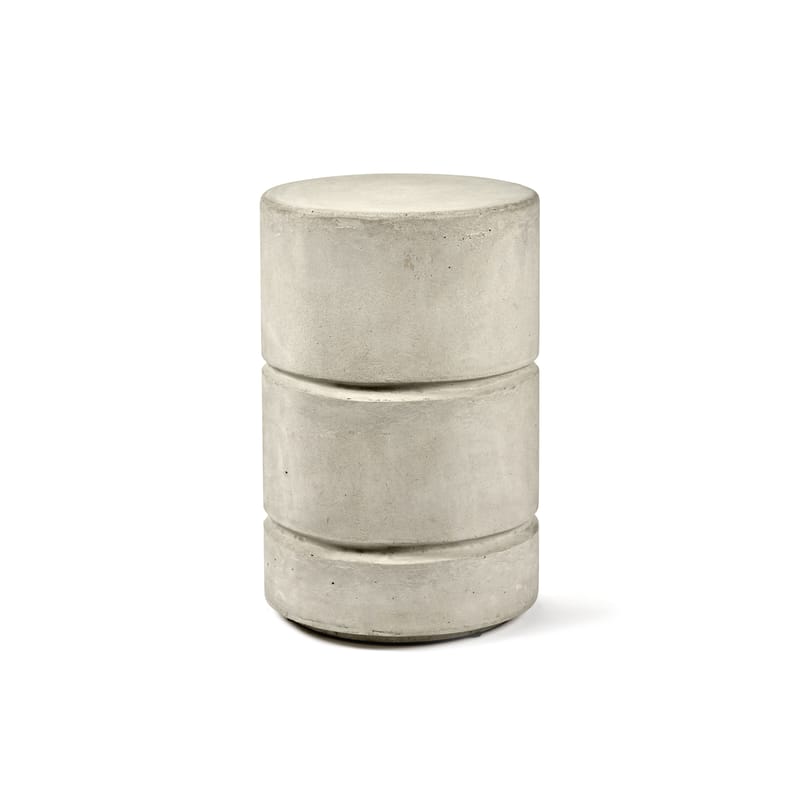 Möbel - Couchtische - Beistelltisch Marie stein grau / Hocker - Beton - Serax - Grau - Beton
