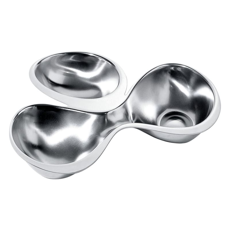 Table et cuisine - Saladiers, coupes et bols - Coupelle Babyboop métal - Alessi - 3 compartiments - Aluminium
