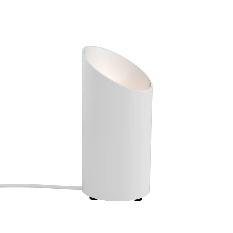 Luminaire - Lampadaires - Lampe à poser Cut métal blanc / Ø 12 x H 26 cm - Astro Lighting - Blanc mat - Aluminium