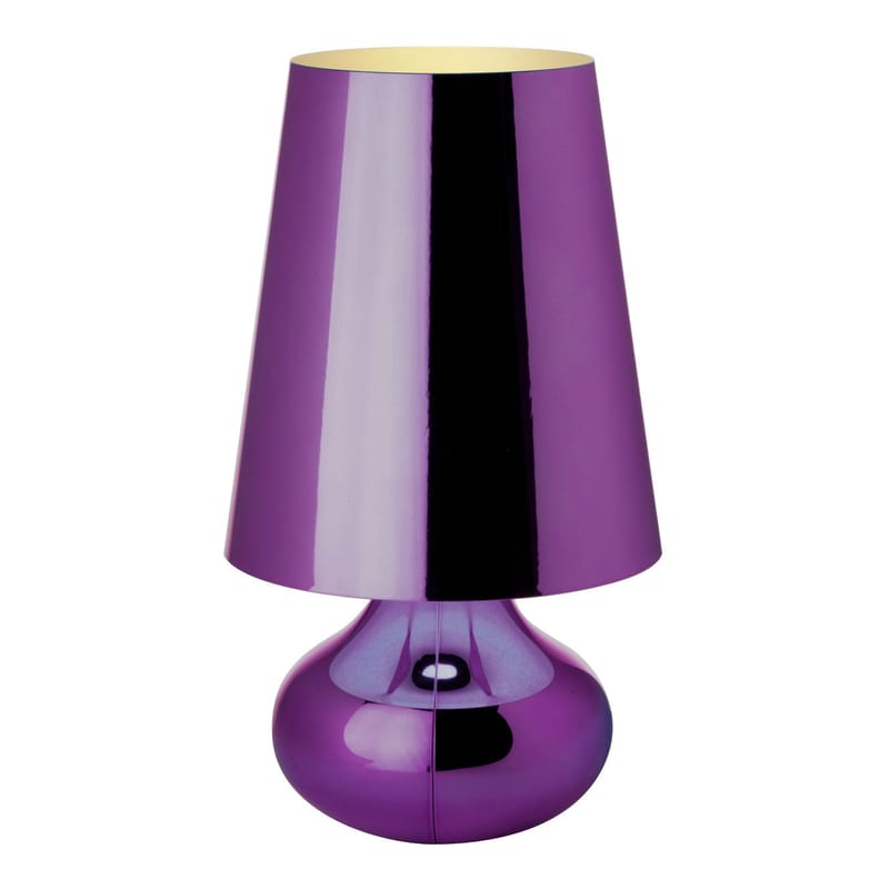Luminaire - Lampes de table - Lampe de table Cindy plastique violet - Kartell - Violet - Technopolymère métallisé