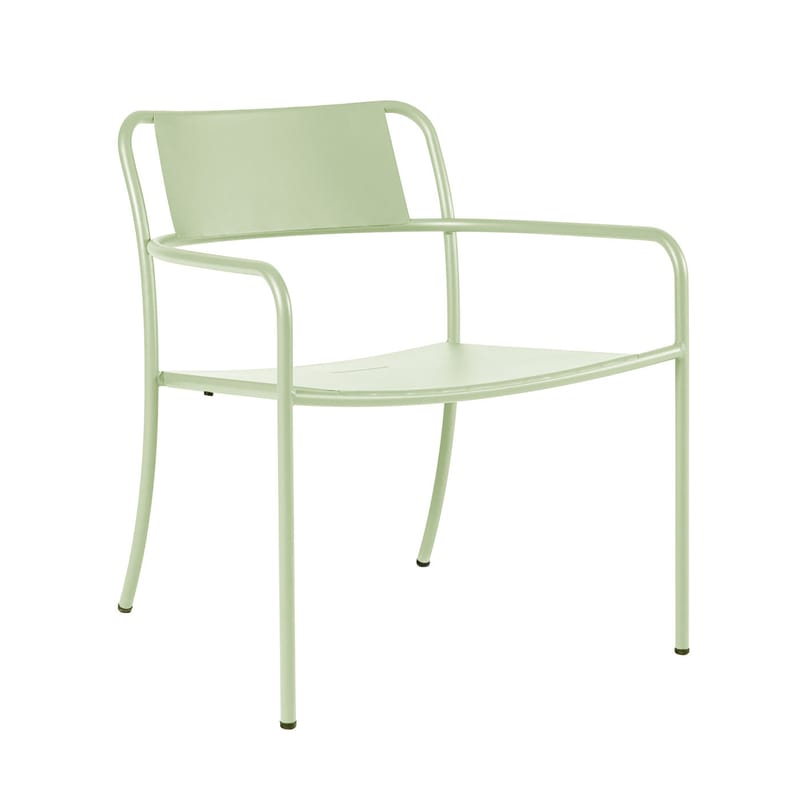 Möbel - Lounge Sessel - Lounge Sessel Patio metall grün / Edelstahl - Tolix - Anisgrün - rostfreier Stahl