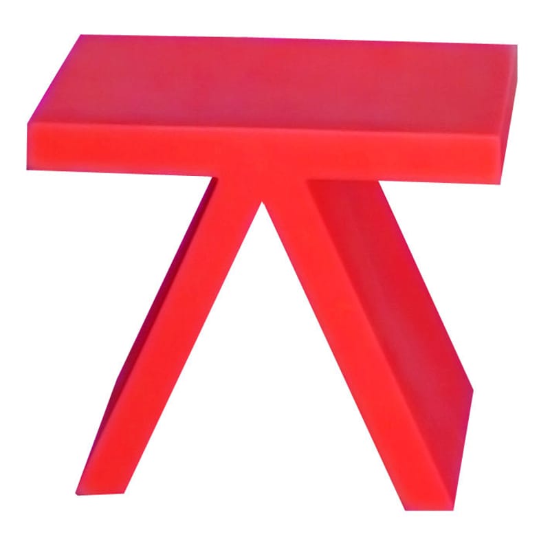 Mobilier - Tables basses - Table d\'appoint Toy plastique rouge - Slide - Rouge - polyéthène recyclable