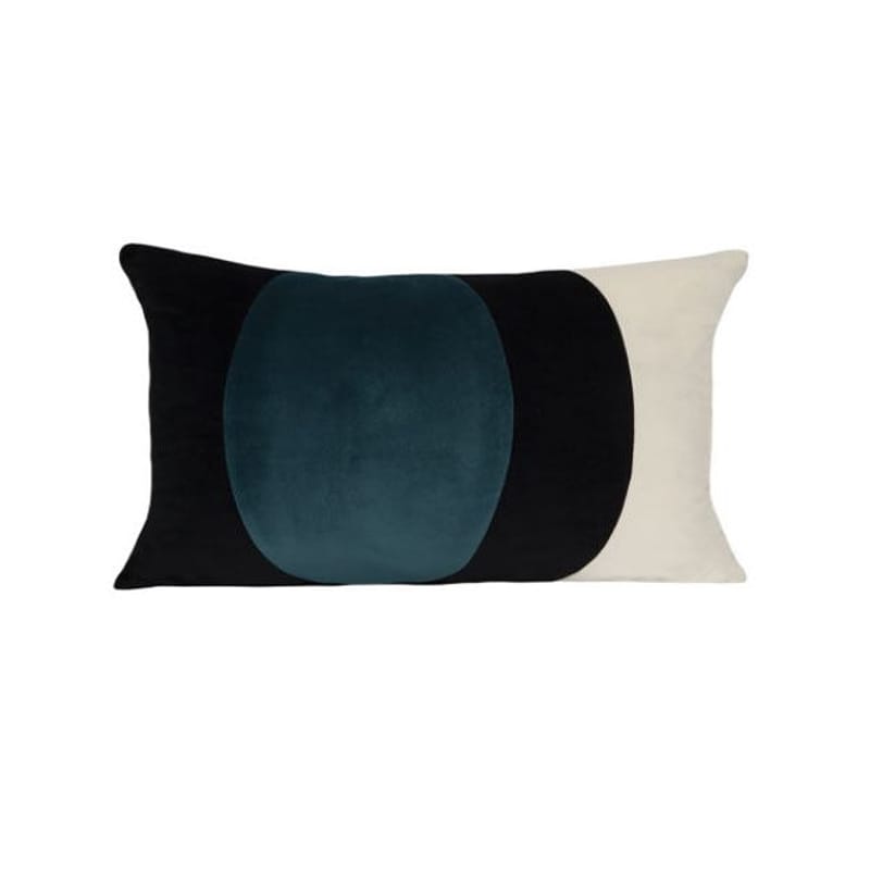 Décoration - Coussins - Coussin Lune / Velours - 50 x 30 cm - Maison Sarah Lavoine - Bleu Sarah - Fibre silicone, Velours