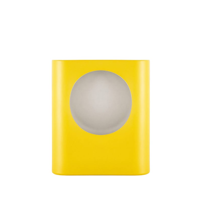 Illuminazione - Lampade da tavolo - Lampada da tavolo Signal Small ceramica giallo / Ceramica - Fatta a mano / H 28 cm - raawii - Giallo fresia - Ceramica