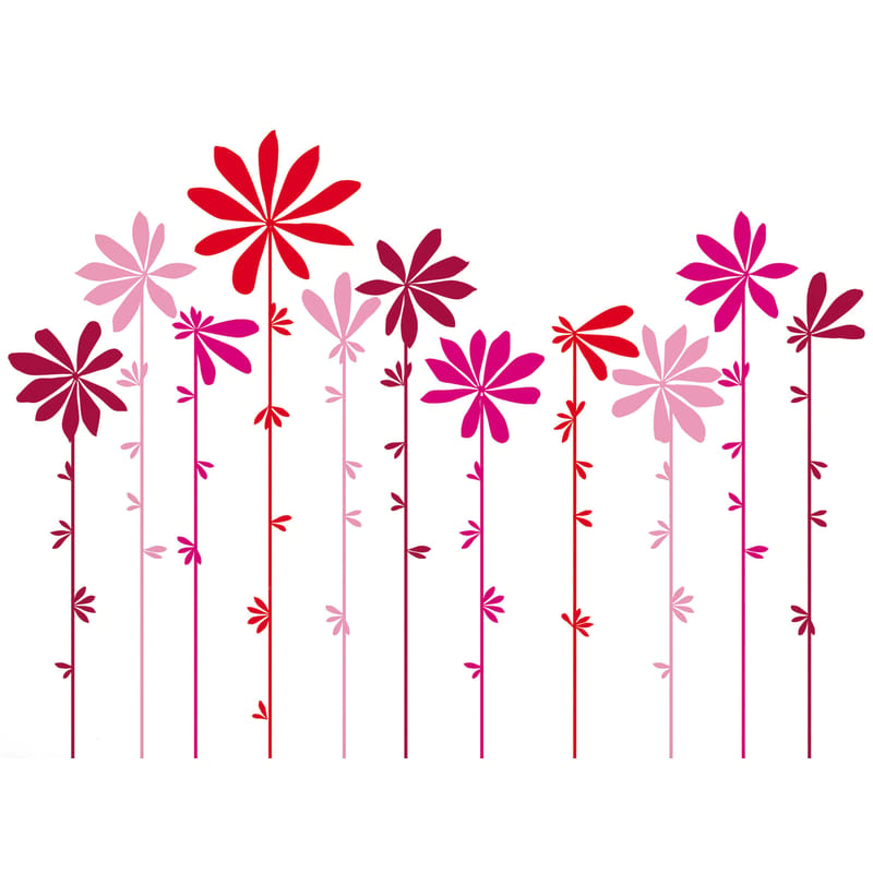 Decoration - Wallpaper & Wall Stickers - Tournesol Pink Sticker plastic material paper pink - Domestic - Pink - Vinal