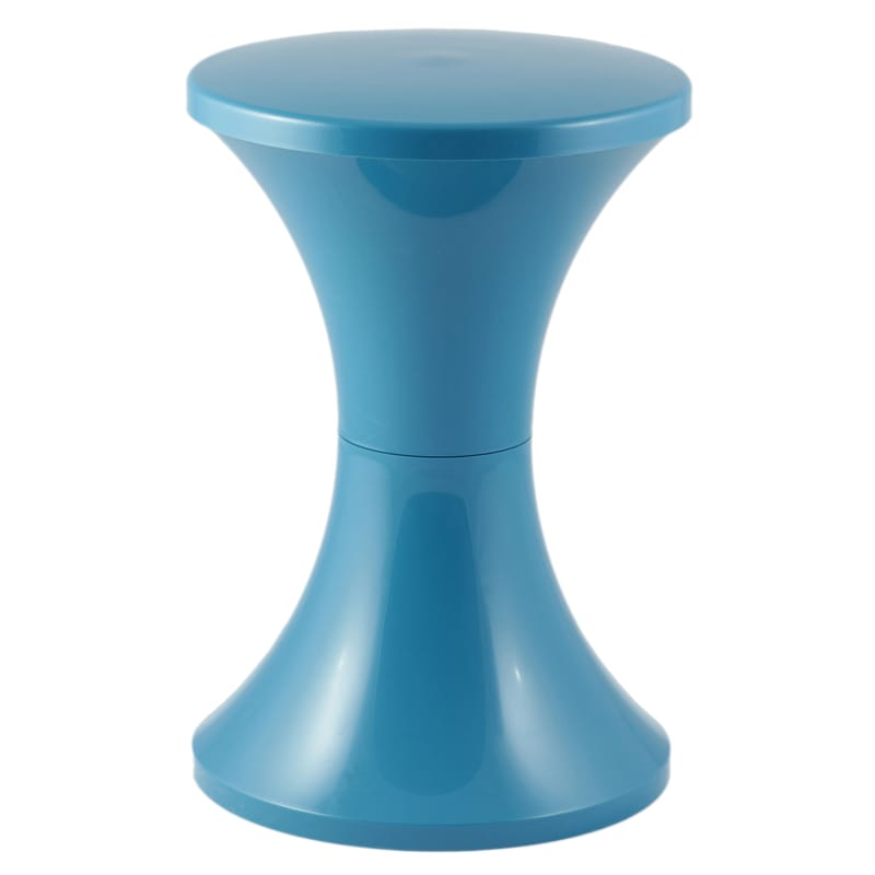 Furniture - Stools - Tam Tam Pop Stool plastic material blue - Stamp Edition - Curacao - Polypropylène opaque