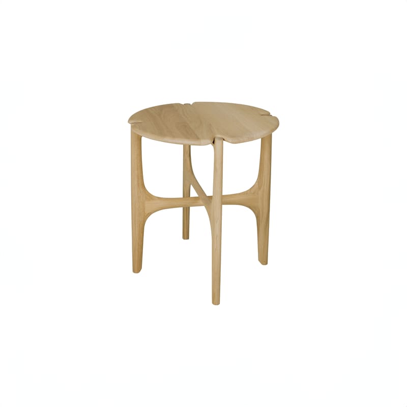 Mobilier - Tables basses - Table d\'appoint PI bois naturel / Ø 47 x H 50 cm - Ethnicraft - Chêne naturel - Chêne massif