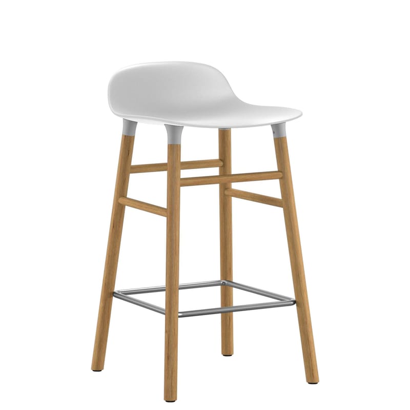 Normann Copenhagen Form Bar stool white oak Made In Design UK