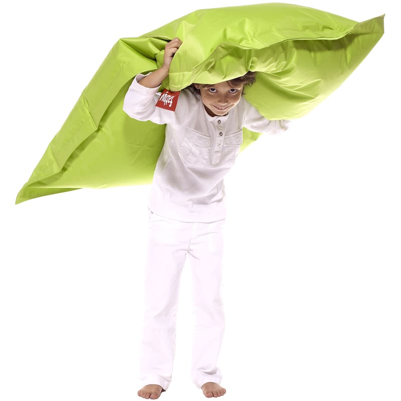 Mobilier - Compléments d\'ameublement - Pouf enfant Junior tissu vert / Nylon - 130 x 100 cm - Fatboy - Citron vert - Tissu