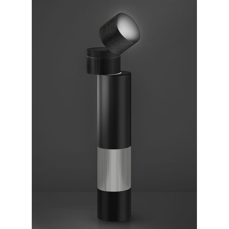 Luminaire - Lampes de table - Lampe de table Objective LED métal noir / H 37 cm - Artemide - Noir - Aluminium peint, Méthacrylate