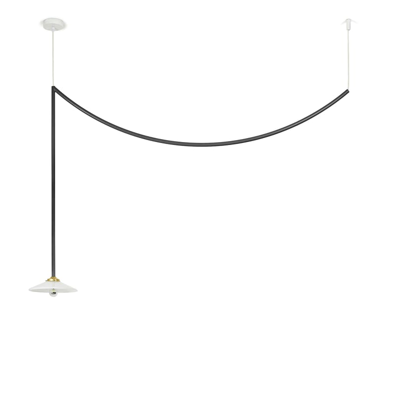 Luminaire - Suspensions - Suspension Celing Lamp n°4 métal noir / H 95 x L 149,5 cm - valerie objects - Noir - Acier, Verre