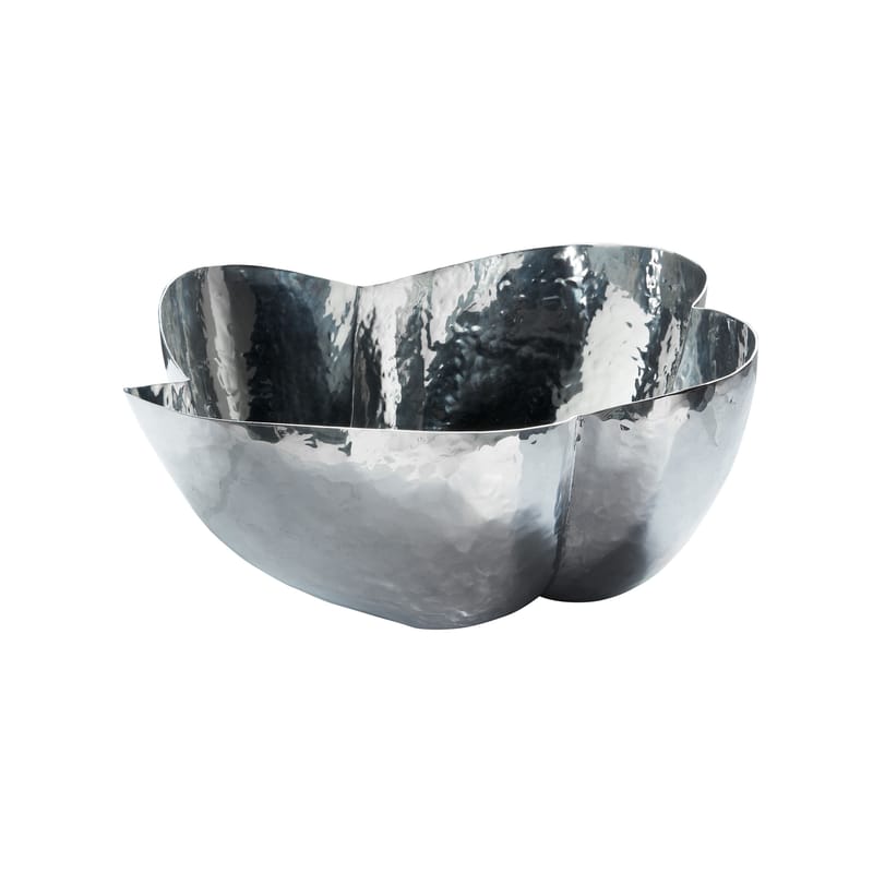 Table et cuisine - Corbeilles, centres de table - Coupe Cloud argent métal / Ø 43 x H 19 cm - Fait main - Tom Dixon - Aluminium poli - Aluminium poli