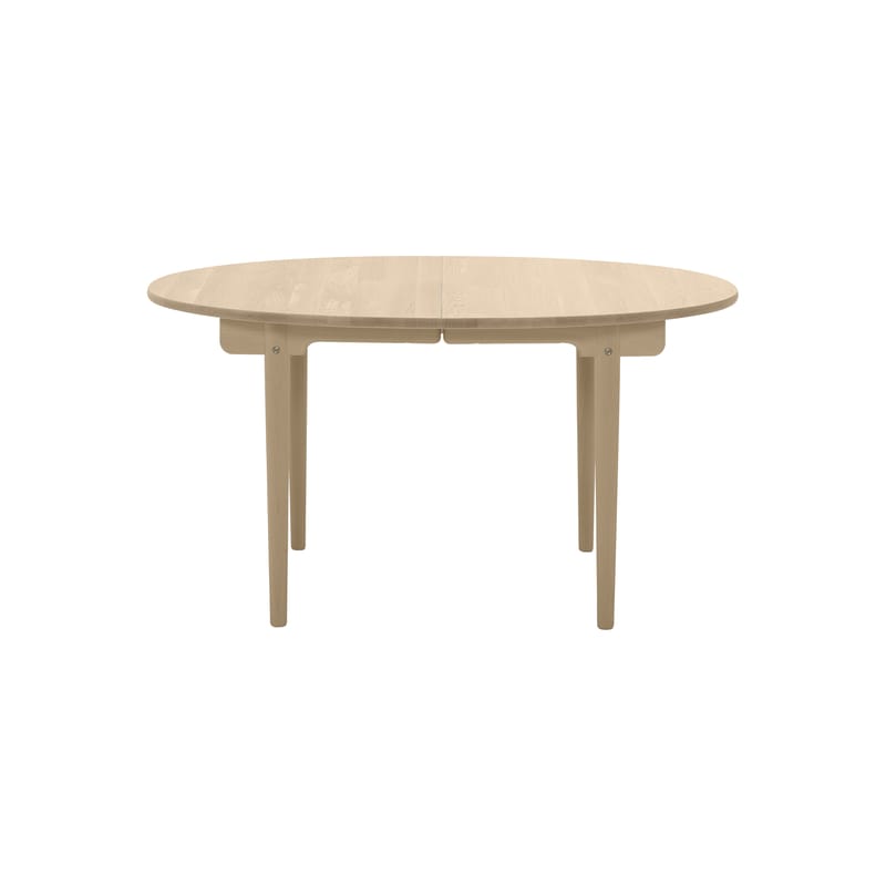 Mobilier - Tables - Table ovale CH337 bois naturel / 115 x 140 cm - Wegner, 1962 / Possibilité d\'insérer 2 rallonges - CARL HANSEN & SON - Table / Chêne huilé - Chêne massif huilé
