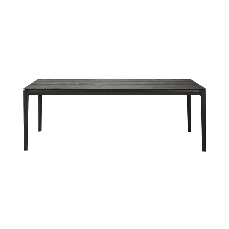 Mobilier - Tables - Table rectangulaire Bok bois noir / 200 x 95 cm - 8 personnes - Ethnicraft - Noir - Chêne massif teinté