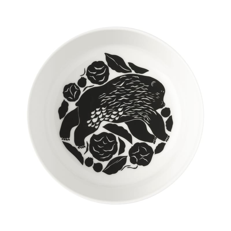 Table et cuisine - Saladiers, coupes et bols - Bol Karhuemo céramique vert / Ø 13 x H 5 cm - 40 cl - Marimekko - Karhuemo / Vert - Grès