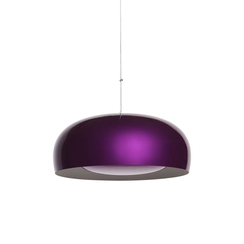 Luminaire - Suspensions - Suspension Brush Grande métal violet / Ø 60 cm - Petite Friture - Violet - Aluminium