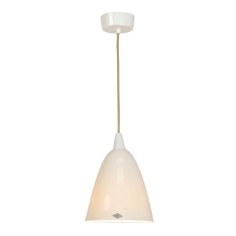Luminaire - Suspensions - Suspension Hector céramique blanc / H 26 cm x Ø 19 cm - Original BTC - Blanc - Porcelaine